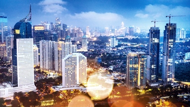 Jakarta Indonesia skyline